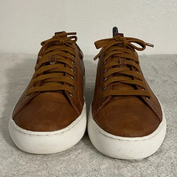 Johnston & Murphy Banks Lace to Toe Leather Sneakers Men’s Size 9.5M Brown - Picture 4 of 9